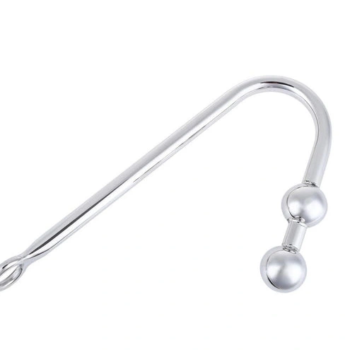 Two 4417 Steel Balls Hook Anal Stainless Pleasurable 0302